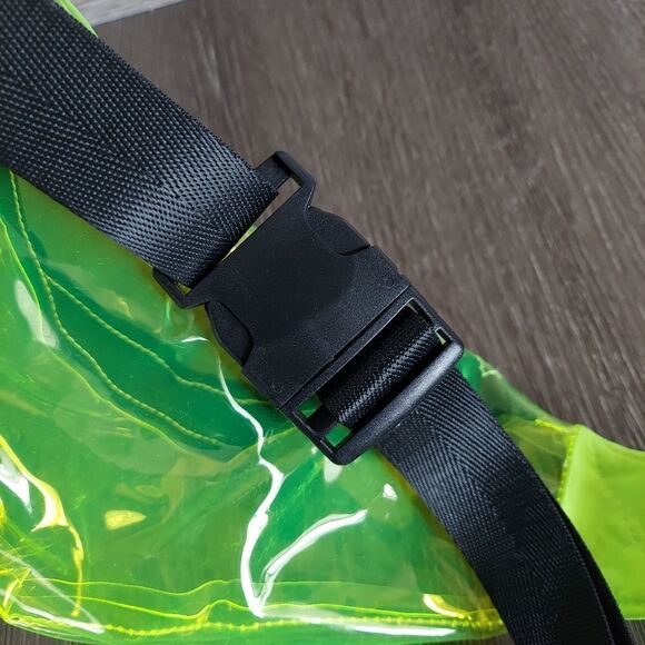 Neon Yellow Clear See Through Fanny Pack - Picture 4 of 7